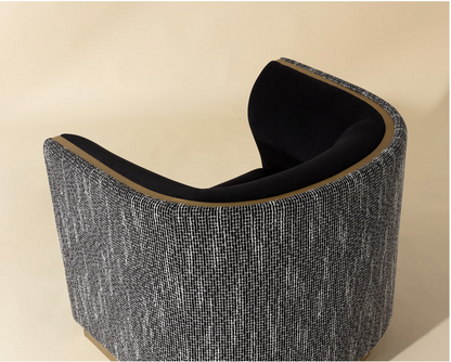 Fortina Black Armchair