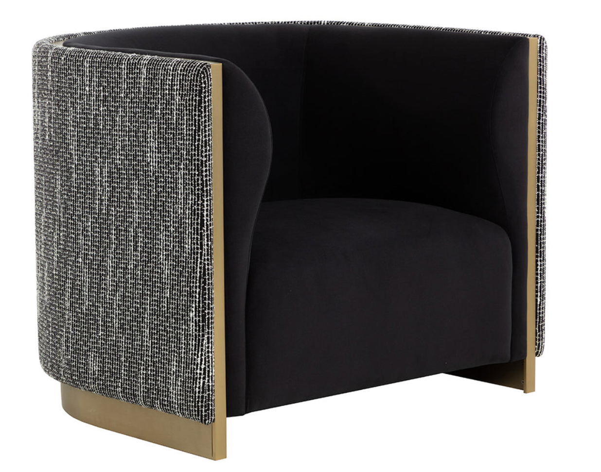 Fortina Black Armchair