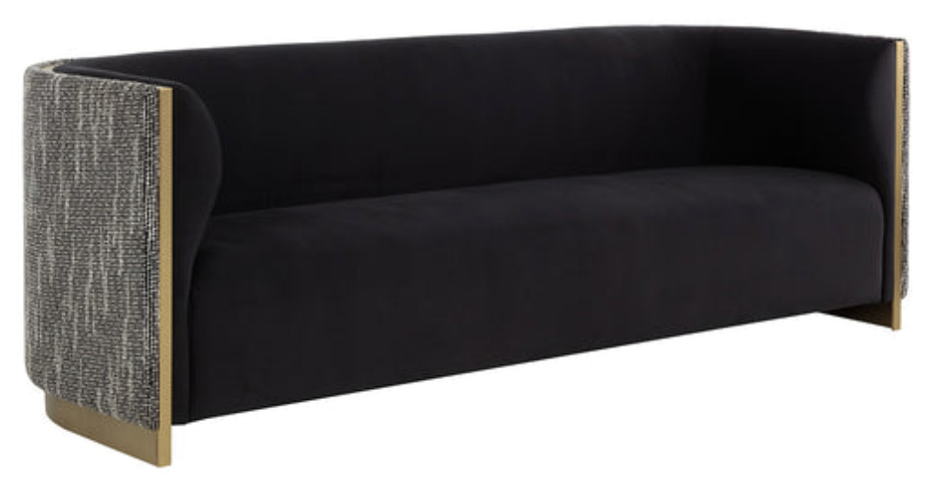 Fortina Black Sofa