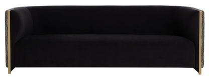 Fortina Black Sofa