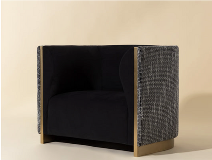 Fortina Black Armchair