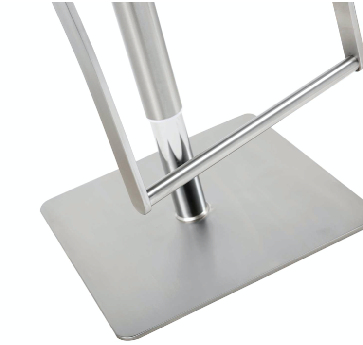 Shell White Adjustable Barstool Set of 2