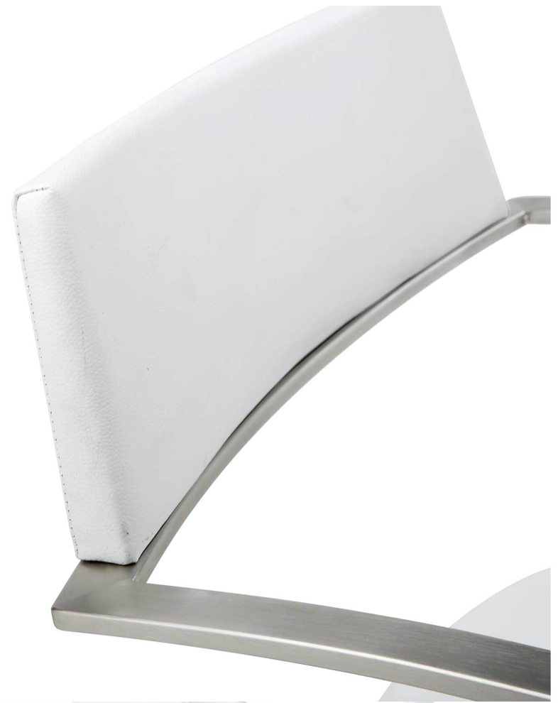 Shell White Adjustable Barstool Set of 2