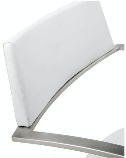 Shell White Adjustable Barstool Set of 2