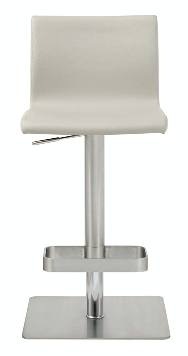 Hester Light Grey Adjustable Barstool Set of 2