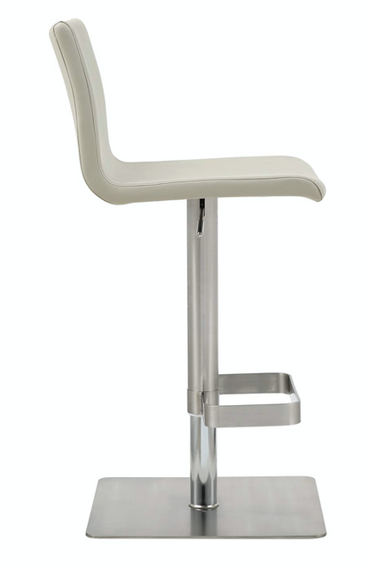 Hester Light Grey Adjustable Barstool Set of 2