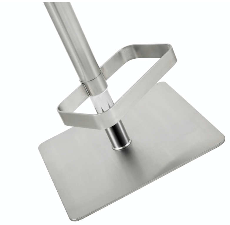 Hester Light Grey Adjustable Barstool Set of 2