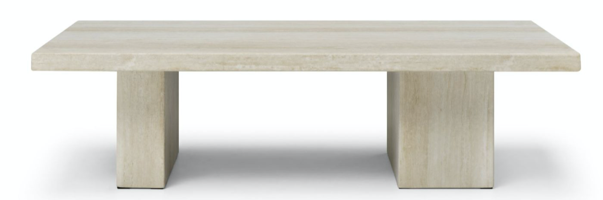 Travia Travertine Marble Coffee Table