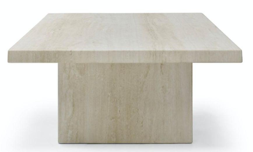 Travia Travertine Marble Coffee Table