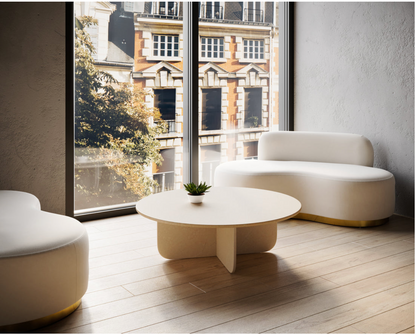 Cross Marble Coffee Table