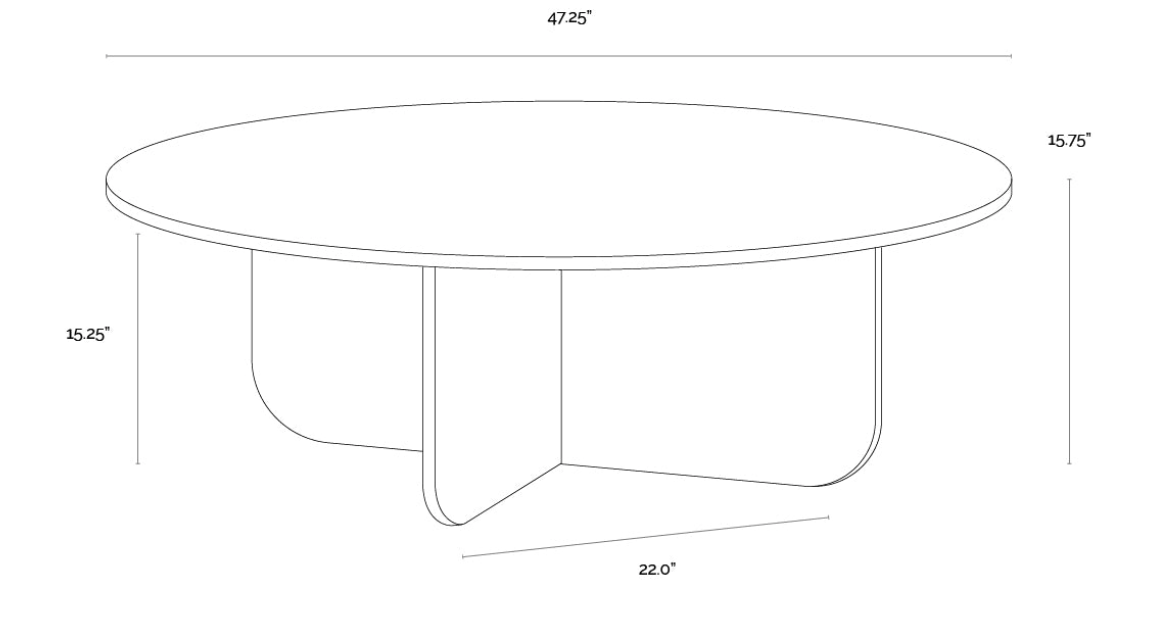 Cross Marble Coffee Table