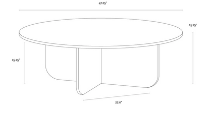 Cross Marble Coffee Table