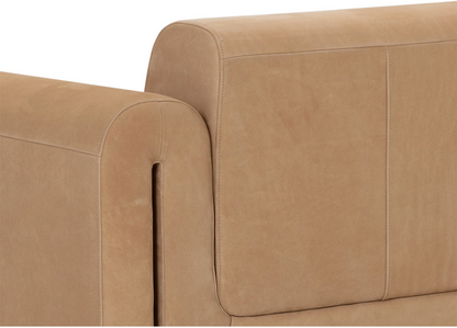 Bovine Tan Leather Sofa