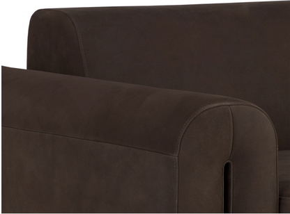 Bovine Cocoa Leather Armchair