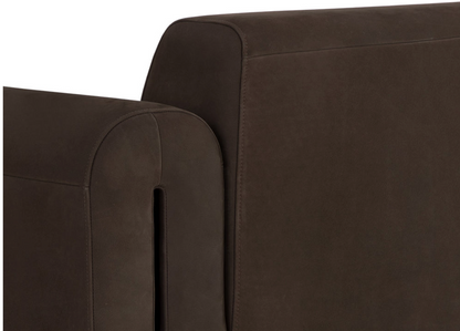 Bovine Cocoa Leather Armchair