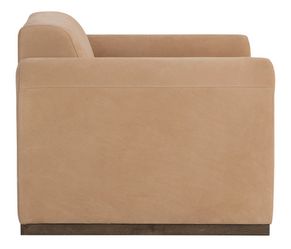 Bovine Tan Leather Armchair