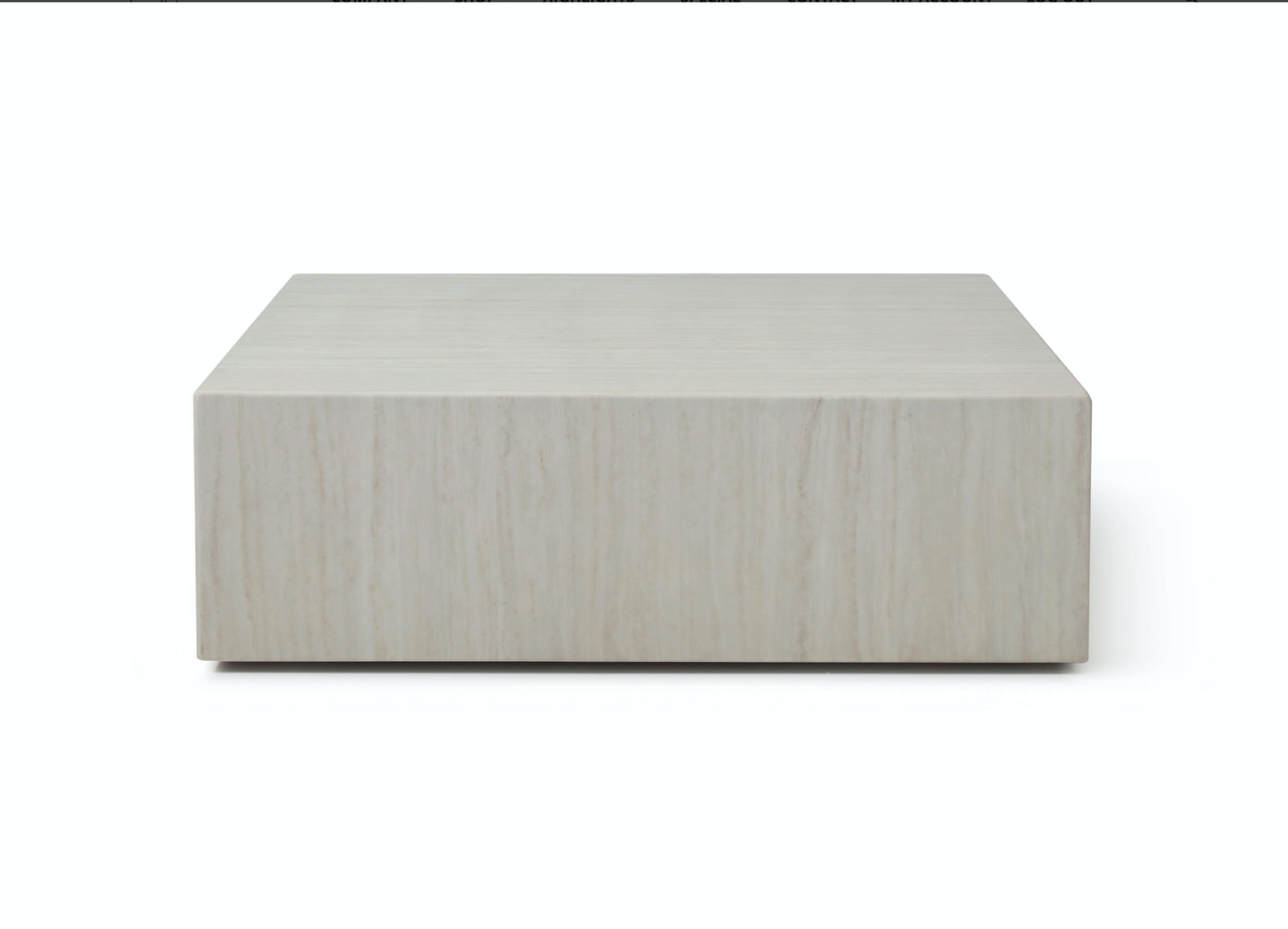 Beige Travertine Cube Square Marble Coffee Table