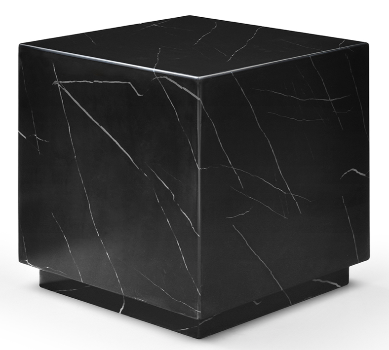 Iris Black Marble Side Table