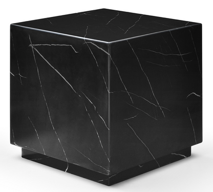 Iris Black Marble Side Table