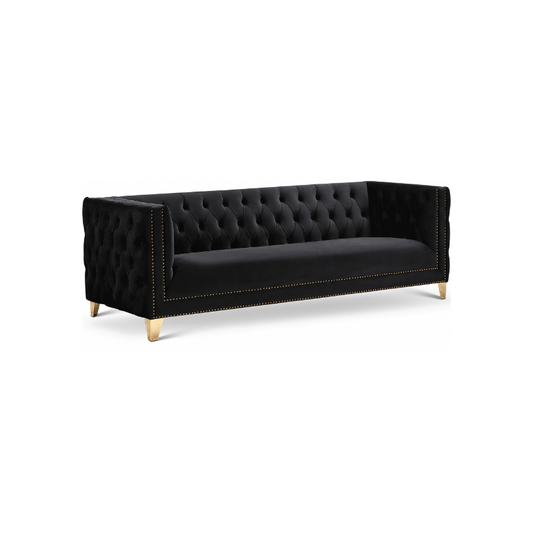 Tufted sofa with Gold Nailheads