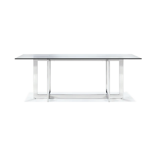 Casper Polished Stainless Steel Dining Table