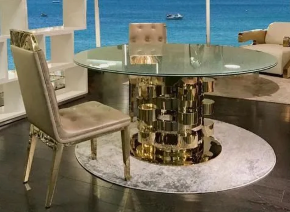 Gold Dining Table