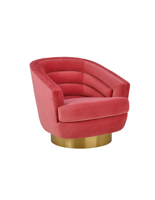 Velvet Swivel Chair
