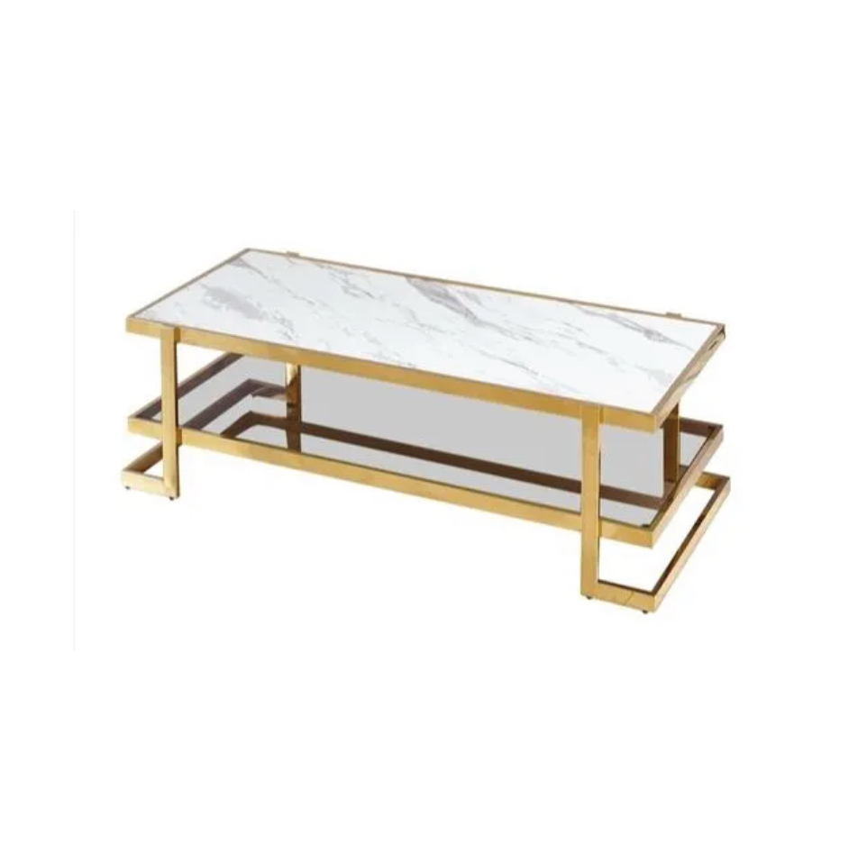 Marble & Glass Coffee Table