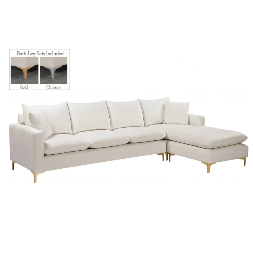 Velvet Reversible Sectional