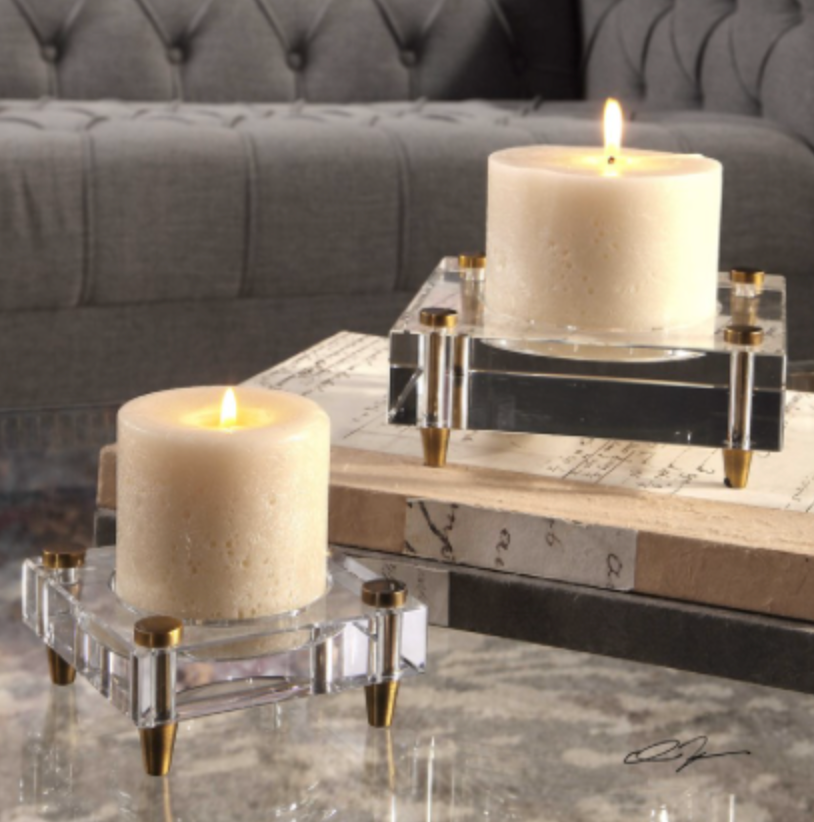 Claire Candleholders S/2