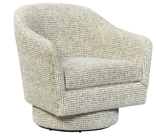 Coupe Swivel Chair - Olive Dot