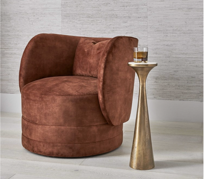 Sanctuary Swivel Chair - Deep Copper