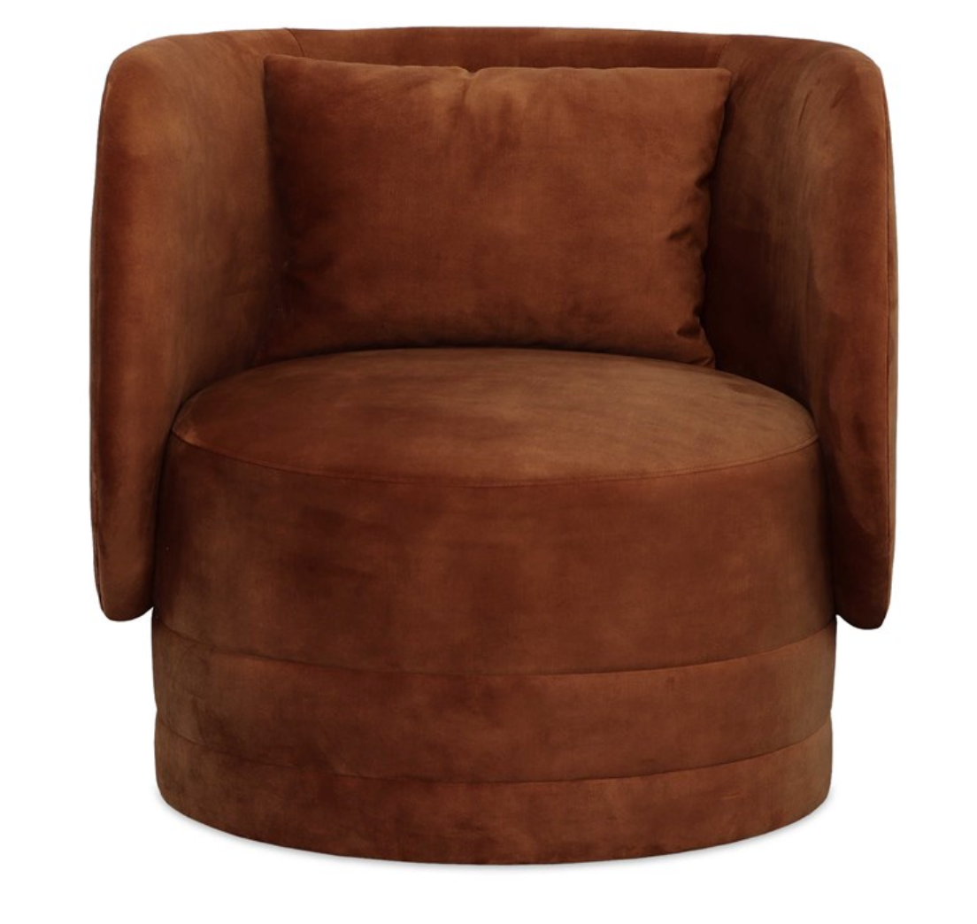 Sanctuary Swivel Chair - Deep Copper