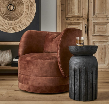 Sanctuary Swivel Chair - Deep Copper