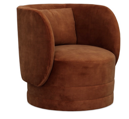 Sanctuary Swivel Chair - Deep Copper