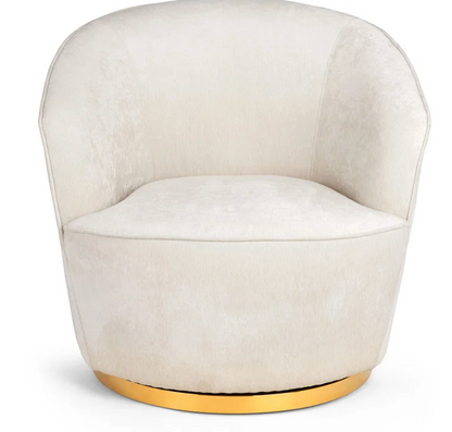 Lina Cream Swivel Chair