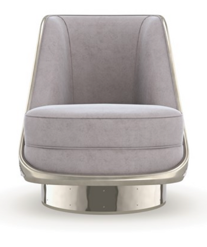 Go For A Spin Gray Lavender Swivel Chair