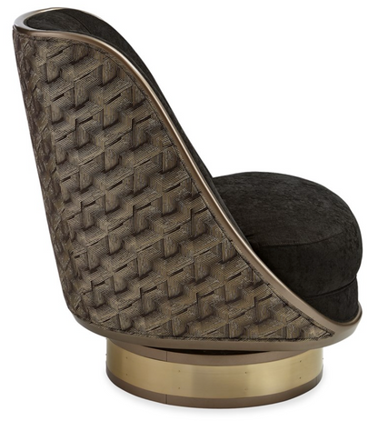 Go For A Spin Harvest Bronze Swivel Chair
