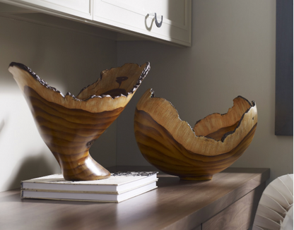 Faux Wood Bowl