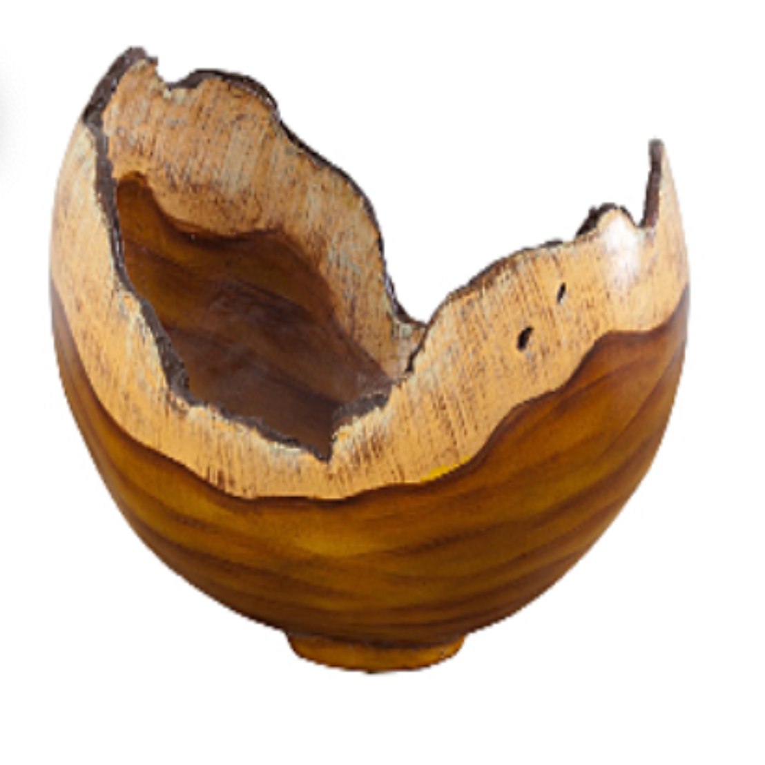 Faux Wood Bowl