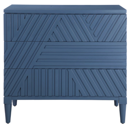 Colby 3 Drawer Chest Blue