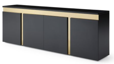 Whisper Black And Gold Sideboard