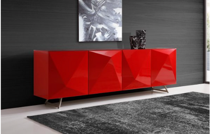 Siena Red Hi Gloss Buffet