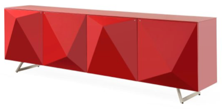 Siena Red Hi Gloss Buffet