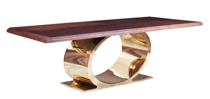 Onyx Rose Gold Dining Table