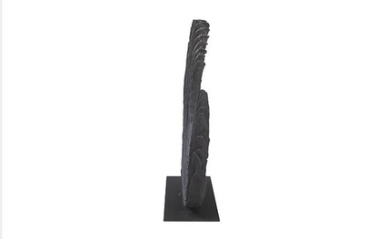 Swoop Tabletop Sculpture, Black Wood, Large