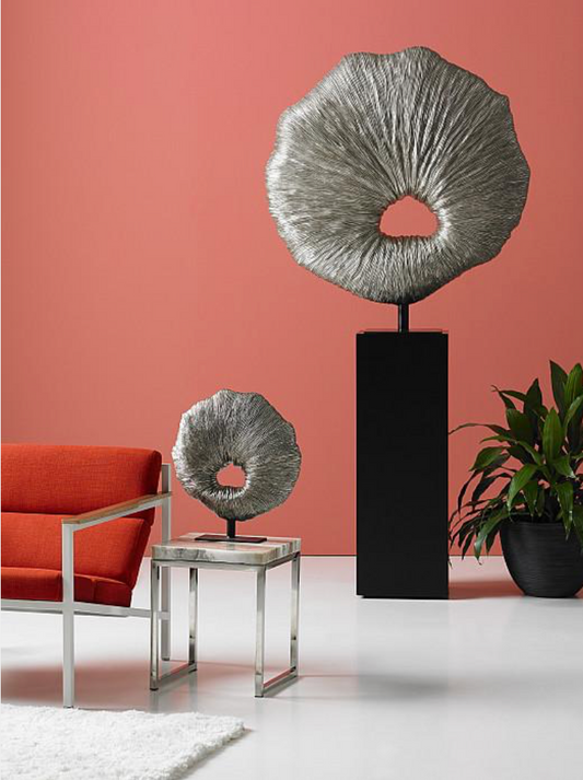 Fungia Sculpture, Silver Leaf