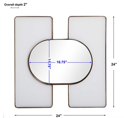 Embrace White & Gold Mirrors