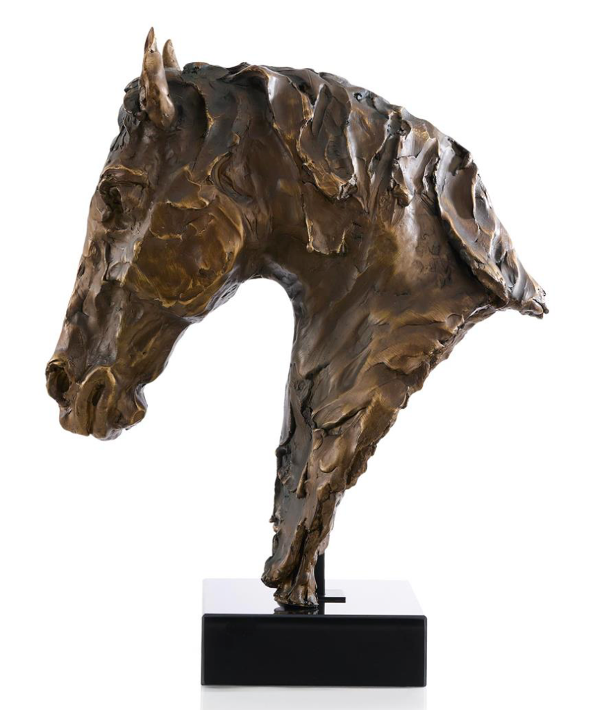 Horse Bust on Marble
