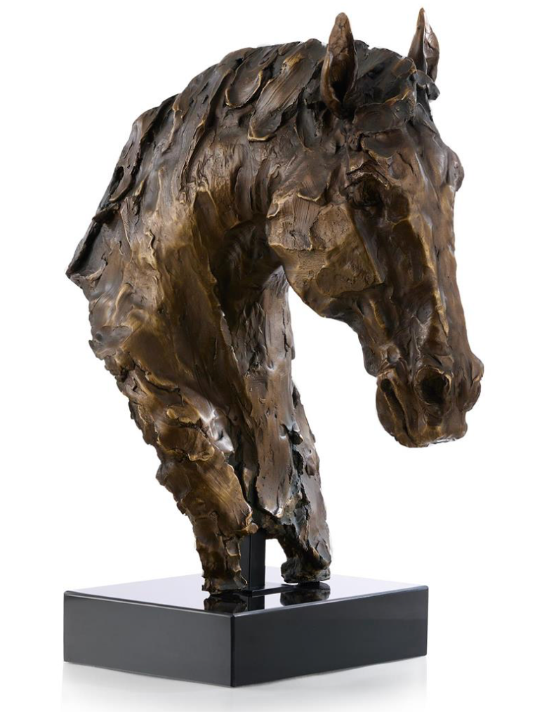 Horse Bust on Marble